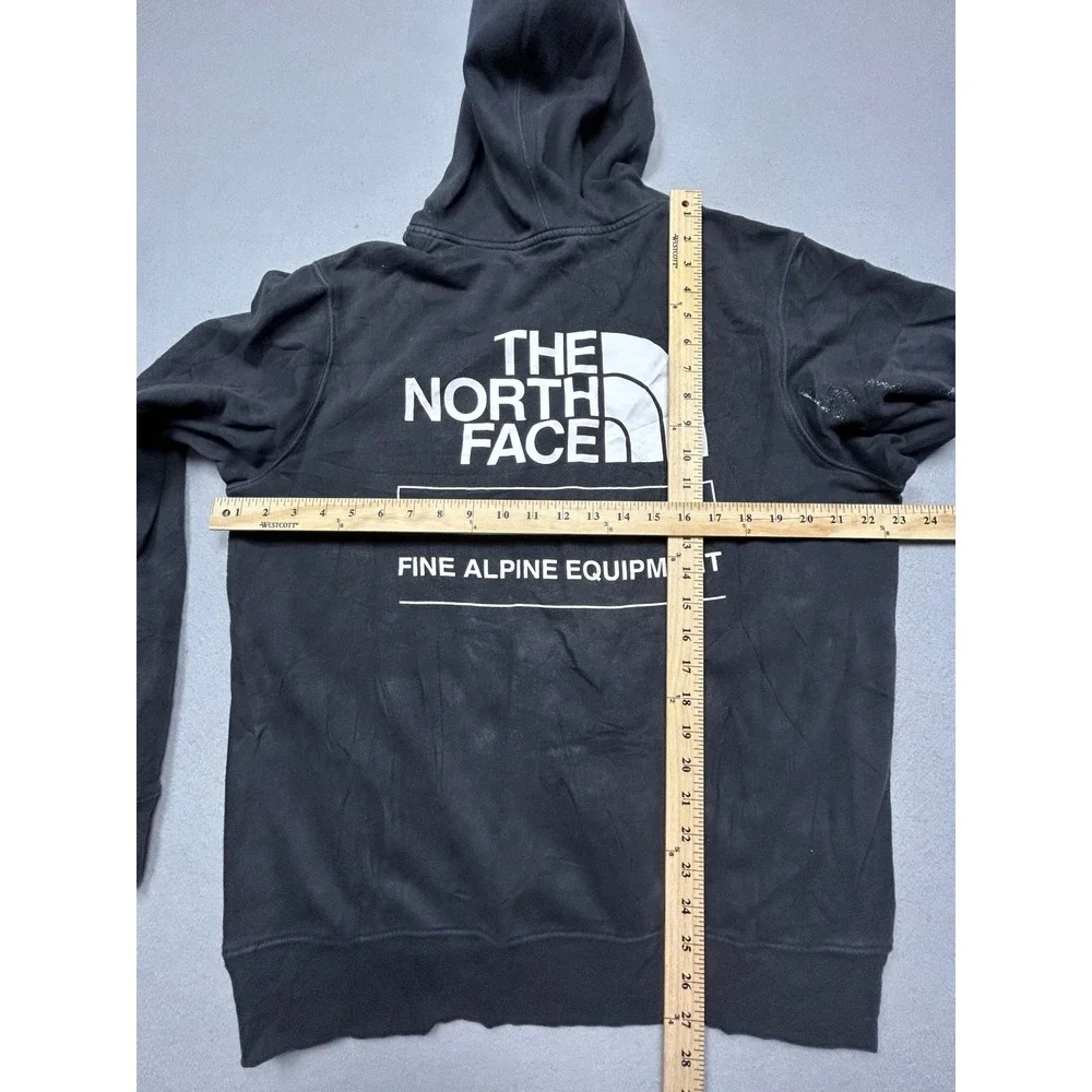 The North Face Hoodie Cotton Polyester Black Medium Mens